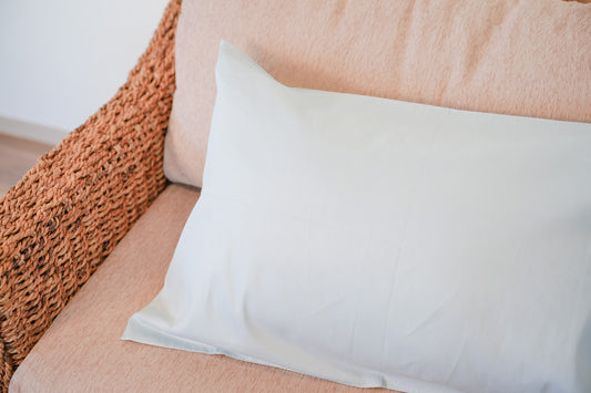 ハーブ染め枕カバー（コットンサテン）　